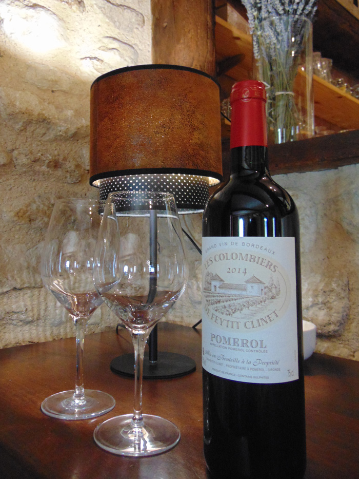 Grand vin pomerol à l'auberge du bas chalus